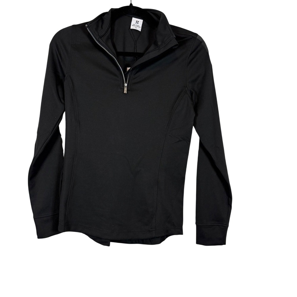 Daily Sports Sweden Women XS Black‎ 1/4 Zip Golf Activewear Top NWT 453/108